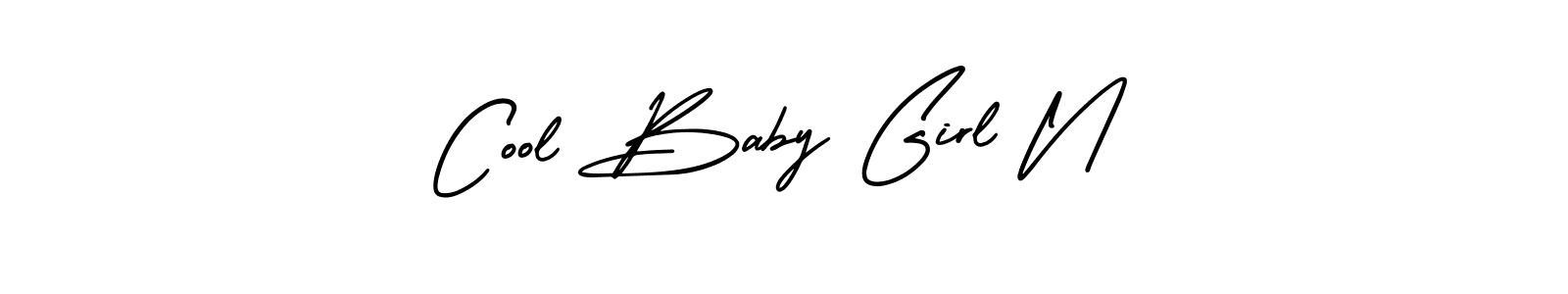 You should practise on your own different ways (AmerikaSignatureDemo-Regular) to write your name (Cool Baby Girl N) in signature. don't let someone else do it for you. Cool Baby Girl N signature style 3 images and pictures png