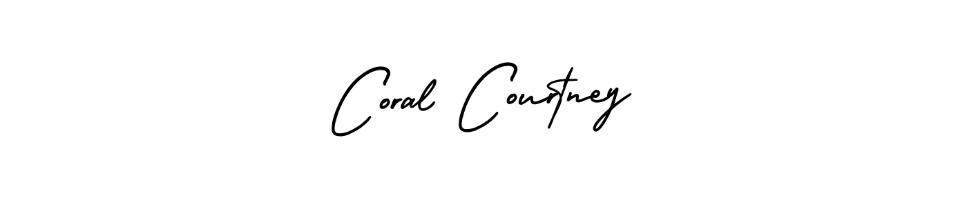Make a beautiful signature design for name Coral Courtney. With this signature (AmerikaSignatureDemo-Regular) style, you can create a handwritten signature for free. Coral Courtney signature style 3 images and pictures png