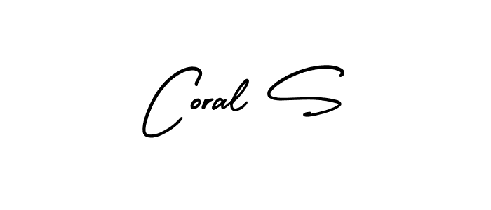This is the best signature style for the Coral S name. Also you like these signature font (AmerikaSignatureDemo-Regular). Mix name signature. Coral S signature style 3 images and pictures png