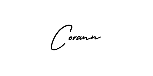 Use a signature maker to create a handwritten signature online. With this signature software, you can design (AmerikaSignatureDemo-Regular) your own signature for name Corann. Corann signature style 3 images and pictures png