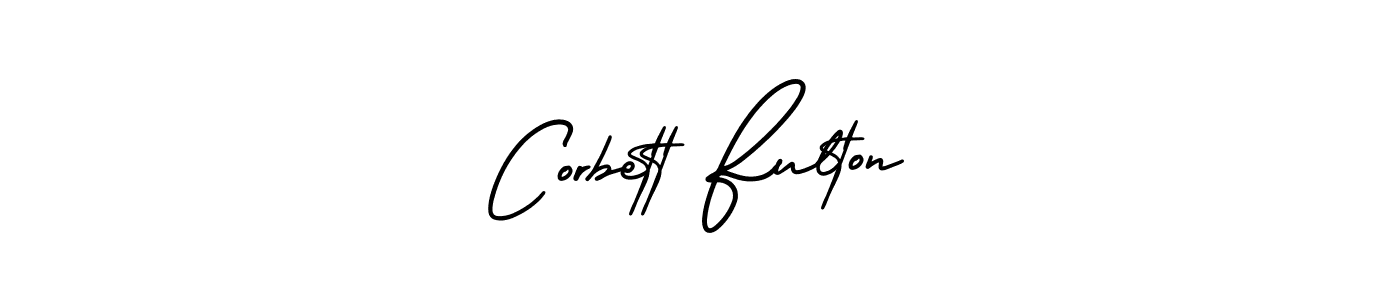 How to Draw Corbett Fulton signature style? AmerikaSignatureDemo-Regular is a latest design signature styles for name Corbett Fulton. Corbett Fulton signature style 3 images and pictures png