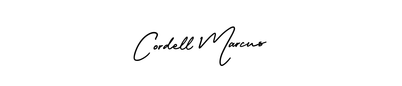 You should practise on your own different ways (AmerikaSignatureDemo-Regular) to write your name (Cordell Marcus) in signature. don't let someone else do it for you. Cordell Marcus signature style 3 images and pictures png