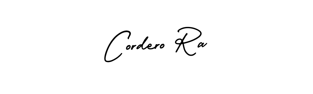 AmerikaSignatureDemo-Regular is a professional signature style that is perfect for those who want to add a touch of class to their signature. It is also a great choice for those who want to make their signature more unique. Get Cordero Ra name to fancy signature for free. Cordero Ra signature style 3 images and pictures png