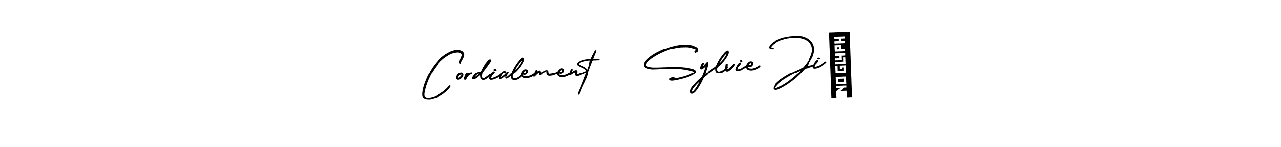 Also we have Cordialement   Sylvie Jié name is the best signature style. Create professional handwritten signature collection using AmerikaSignatureDemo-Regular autograph style. Cordialement   Sylvie Jié signature style 3 images and pictures png