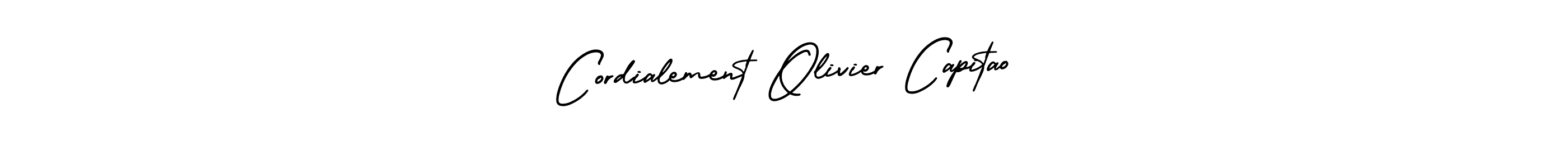 How to make Cordialement Olivier Capitao name signature. Use AmerikaSignatureDemo-Regular style for creating short signs online. This is the latest handwritten sign. Cordialement Olivier Capitao signature style 3 images and pictures png