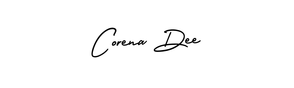 Corena Dee stylish signature style. Best Handwritten Sign (AmerikaSignatureDemo-Regular) for my name. Handwritten Signature Collection Ideas for my name Corena Dee. Corena Dee signature style 3 images and pictures png