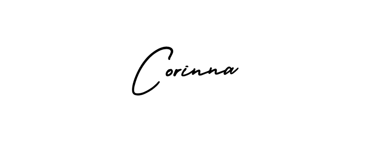 Corinna  stylish signature style. Best Handwritten Sign (AmerikaSignatureDemo-Regular) for my name. Handwritten Signature Collection Ideas for my name Corinna . Corinna  signature style 3 images and pictures png