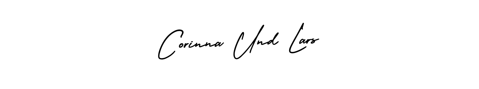 Use a signature maker to create a handwritten signature online. With this signature software, you can design (AmerikaSignatureDemo-Regular) your own signature for name Corinna Und Lars. Corinna Und Lars signature style 3 images and pictures png
