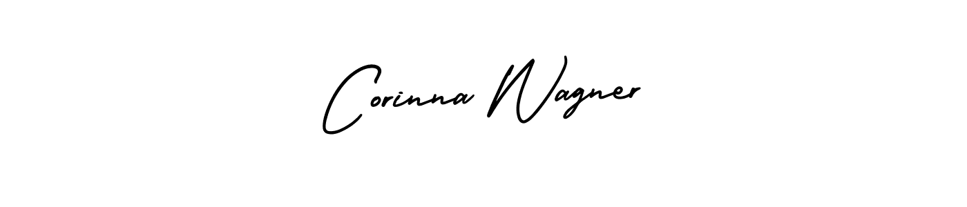 How to make Corinna Wagner name signature. Use AmerikaSignatureDemo-Regular style for creating short signs online. This is the latest handwritten sign. Corinna Wagner signature style 3 images and pictures png