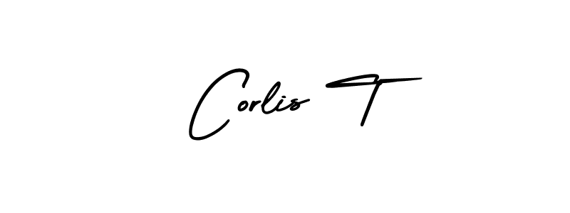 Corlis T stylish signature style. Best Handwritten Sign (AmerikaSignatureDemo-Regular) for my name. Handwritten Signature Collection Ideas for my name Corlis T. Corlis T signature style 3 images and pictures png