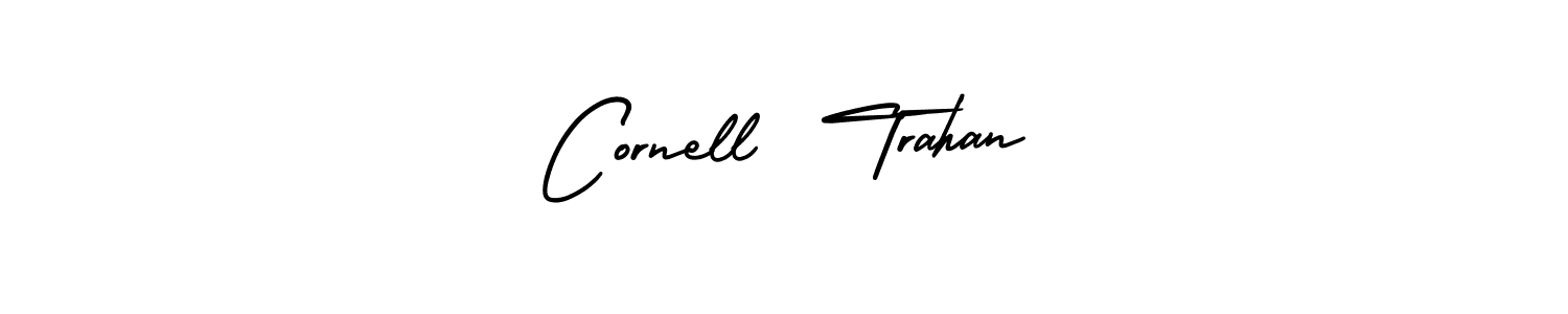 Check out images of Autograph of Cornell  Trahan name. Actor Cornell  Trahan Signature Style. AmerikaSignatureDemo-Regular is a professional sign style online. Cornell  Trahan signature style 3 images and pictures png