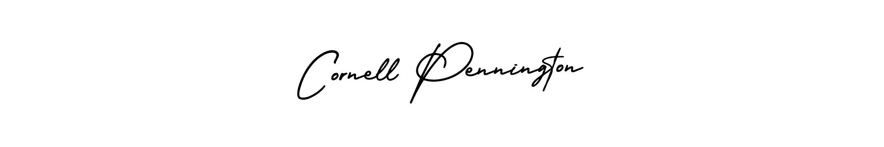 Make a beautiful signature design for name Cornell Pennington. With this signature (AmerikaSignatureDemo-Regular) style, you can create a handwritten signature for free. Cornell Pennington signature style 3 images and pictures png