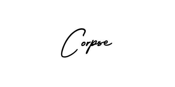 The best way (AmerikaSignatureDemo-Regular) to make a short signature is to pick only two or three words in your name. The name Corpse include a total of six letters. For converting this name. Corpse signature style 3 images and pictures png