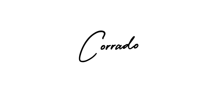 Design your own signature with our free online signature maker. With this signature software, you can create a handwritten (AmerikaSignatureDemo-Regular) signature for name Corrado. Corrado signature style 3 images and pictures png