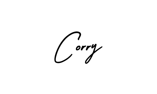 The best way (AmerikaSignatureDemo-Regular) to make a short signature is to pick only two or three words in your name. The name Corry include a total of six letters. For converting this name. Corry signature style 3 images and pictures png