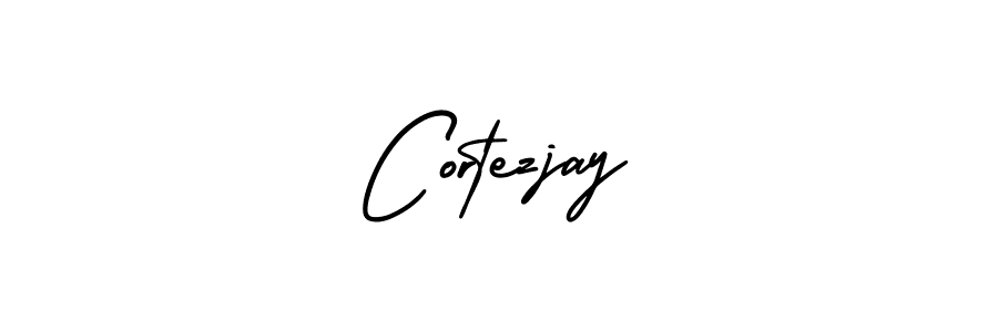 It looks lik you need a new signature style for name Cortezjay. Design unique handwritten (AmerikaSignatureDemo-Regular) signature with our free signature maker in just a few clicks. Cortezjay signature style 3 images and pictures png