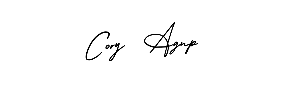 How to make Cory  Agnp name signature. Use AmerikaSignatureDemo-Regular style for creating short signs online. This is the latest handwritten sign. Cory  Agnp signature style 3 images and pictures png