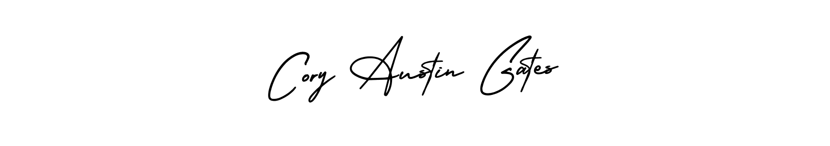 You should practise on your own different ways (AmerikaSignatureDemo-Regular) to write your name (Cory Austin Gates) in signature. don't let someone else do it for you. Cory Austin Gates signature style 3 images and pictures png