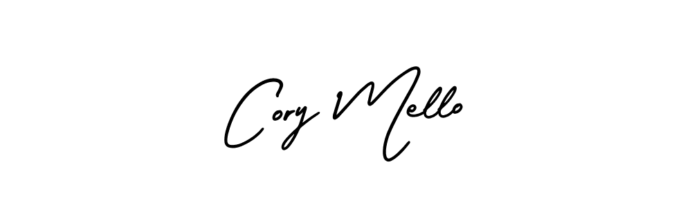 Create a beautiful signature design for name Cory Mello. With this signature (AmerikaSignatureDemo-Regular) fonts, you can make a handwritten signature for free. Cory Mello signature style 3 images and pictures png