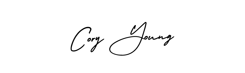 How to make Cory Young name signature. Use AmerikaSignatureDemo-Regular style for creating short signs online. This is the latest handwritten sign. Cory Young signature style 3 images and pictures png