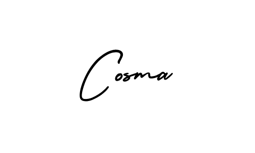 AmerikaSignatureDemo-Regular is a professional signature style that is perfect for those who want to add a touch of class to their signature. It is also a great choice for those who want to make their signature more unique. Get Cosma name to fancy signature for free. Cosma signature style 3 images and pictures png