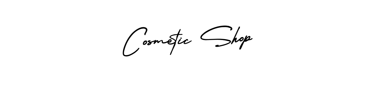 Create a beautiful signature design for name Cosmetic Shop. With this signature (AmerikaSignatureDemo-Regular) fonts, you can make a handwritten signature for free. Cosmetic Shop signature style 3 images and pictures png