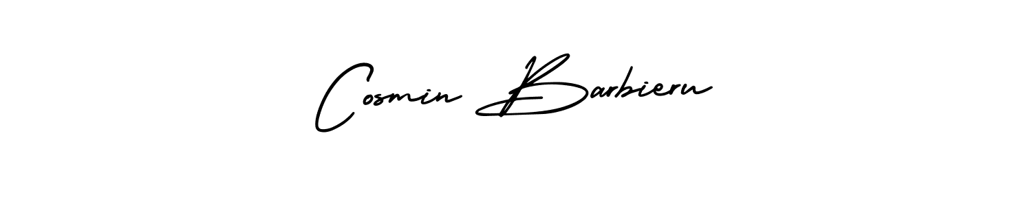 AmerikaSignatureDemo-Regular is a professional signature style that is perfect for those who want to add a touch of class to their signature. It is also a great choice for those who want to make their signature more unique. Get Cosmin Barbieru name to fancy signature for free. Cosmin Barbieru signature style 3 images and pictures png