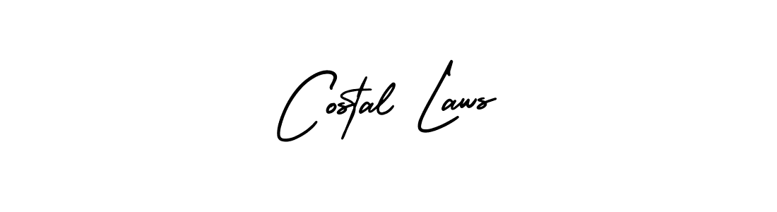 How to make Costal Laws name signature. Use AmerikaSignatureDemo-Regular style for creating short signs online. This is the latest handwritten sign. Costal Laws signature style 3 images and pictures png