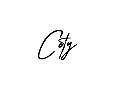 How to make Coty name signature. Use AmerikaSignatureDemo-Regular style for creating short signs online. This is the latest handwritten sign. Coty signature style 3 images and pictures png