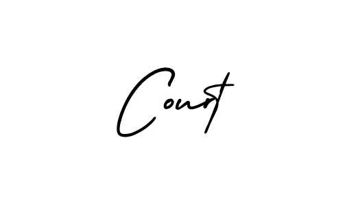 How to make Court name signature. Use AmerikaSignatureDemo-Regular style for creating short signs online. This is the latest handwritten sign. Court signature style 3 images and pictures png
