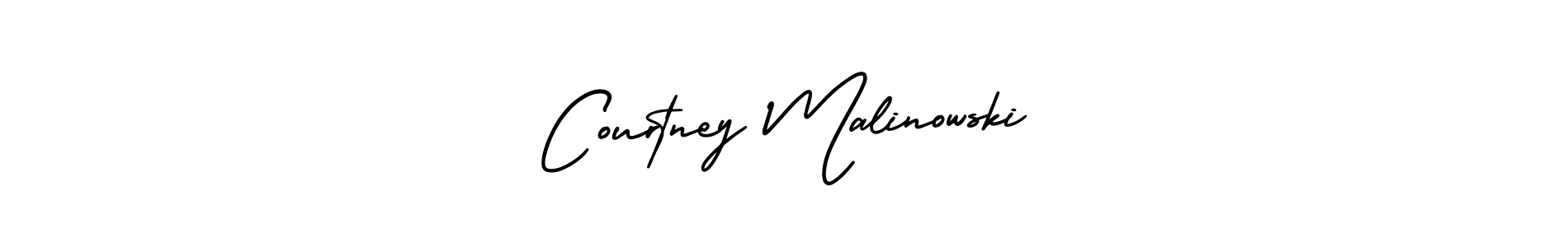 Make a beautiful signature design for name Courtney Malinowski. With this signature (AmerikaSignatureDemo-Regular) style, you can create a handwritten signature for free. Courtney Malinowski signature style 3 images and pictures png