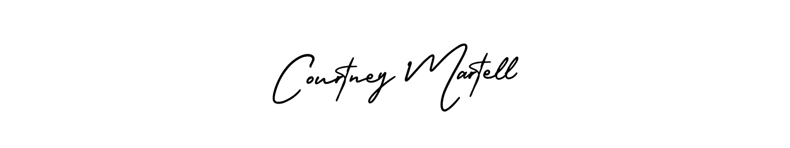 Courtney Martell stylish signature style. Best Handwritten Sign (AmerikaSignatureDemo-Regular) for my name. Handwritten Signature Collection Ideas for my name Courtney Martell. Courtney Martell signature style 3 images and pictures png
