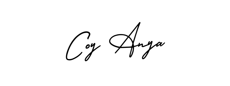 Best and Professional Signature Style for Coy Anya. AmerikaSignatureDemo-Regular Best Signature Style Collection. Coy Anya signature style 3 images and pictures png