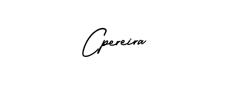 How to make Cpereira name signature. Use AmerikaSignatureDemo-Regular style for creating short signs online. This is the latest handwritten sign. Cpereira signature style 3 images and pictures png