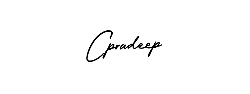 Cpradeep stylish signature style. Best Handwritten Sign (AmerikaSignatureDemo-Regular) for my name. Handwritten Signature Collection Ideas for my name Cpradeep. Cpradeep signature style 3 images and pictures png