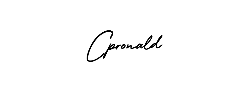 Cpronald stylish signature style. Best Handwritten Sign (AmerikaSignatureDemo-Regular) for my name. Handwritten Signature Collection Ideas for my name Cpronald. Cpronald signature style 3 images and pictures png