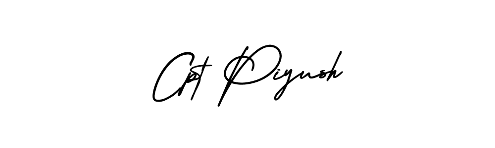 Best and Professional Signature Style for Cpt Piyush. AmerikaSignatureDemo-Regular Best Signature Style Collection. Cpt Piyush signature style 3 images and pictures png