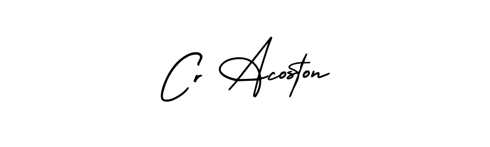 Make a beautiful signature design for name Cr Acoston. With this signature (AmerikaSignatureDemo-Regular) style, you can create a handwritten signature for free. Cr Acoston signature style 3 images and pictures png