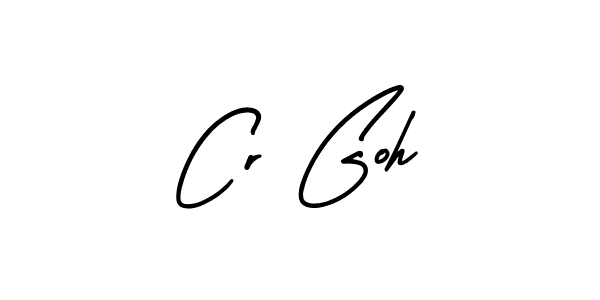 How to make Cr Goh signature? AmerikaSignatureDemo-Regular is a professional autograph style. Create handwritten signature for Cr Goh name. Cr Goh signature style 3 images and pictures png