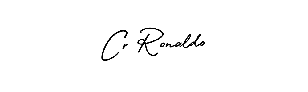 Make a beautiful signature design for name Cr Ronaldo. With this signature (AmerikaSignatureDemo-Regular) style, you can create a handwritten signature for free. Cr Ronaldo signature style 3 images and pictures png