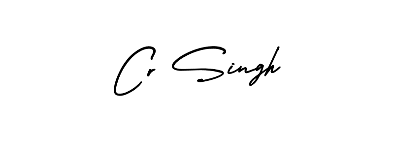 Make a beautiful signature design for name Cr Singh. With this signature (AmerikaSignatureDemo-Regular) style, you can create a handwritten signature for free. Cr Singh signature style 3 images and pictures png