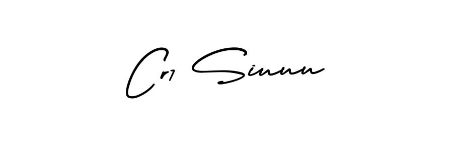 How to make Cr7 Siuuu signature? AmerikaSignatureDemo-Regular is a professional autograph style. Create handwritten signature for Cr7 Siuuu name. Cr7 Siuuu signature style 3 images and pictures png