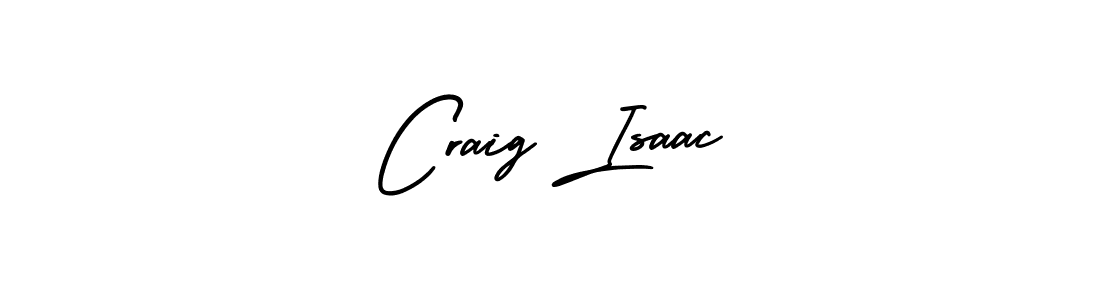 How to make Craig Isaac name signature. Use AmerikaSignatureDemo-Regular style for creating short signs online. This is the latest handwritten sign. Craig Isaac signature style 3 images and pictures png