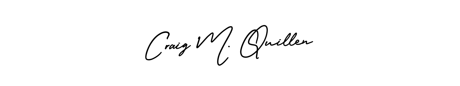 Make a short Craig M. Quillen signature style. Manage your documents anywhere anytime using AmerikaSignatureDemo-Regular. Create and add eSignatures, submit forms, share and send files easily. Craig M. Quillen signature style 3 images and pictures png