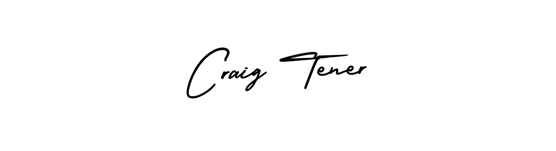 You should practise on your own different ways (AmerikaSignatureDemo-Regular) to write your name (Craig Tener) in signature. don't let someone else do it for you. Craig Tener signature style 3 images and pictures png