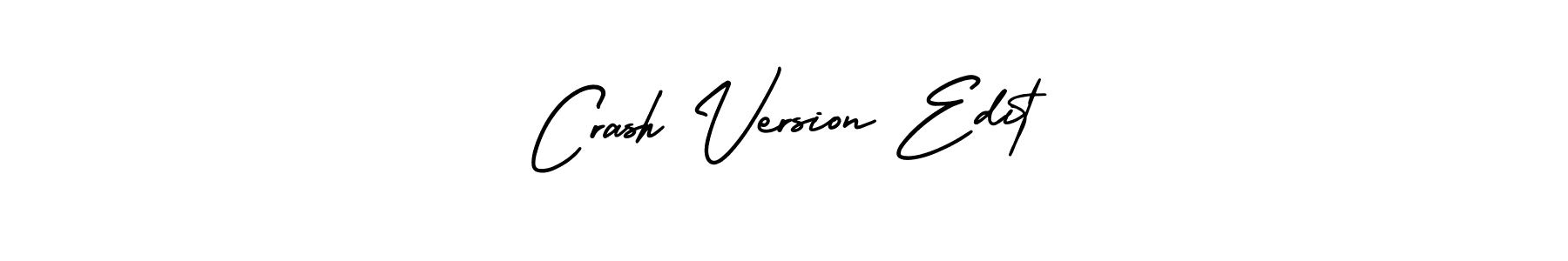 Also we have Crash Version Edit name is the best signature style. Create professional handwritten signature collection using AmerikaSignatureDemo-Regular autograph style. Crash Version Edit signature style 3 images and pictures png
