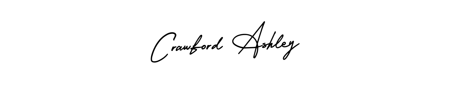 Make a beautiful signature design for name Crawford Ashley. With this signature (AmerikaSignatureDemo-Regular) style, you can create a handwritten signature for free. Crawford Ashley signature style 3 images and pictures png