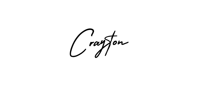 Design your own signature with our free online signature maker. With this signature software, you can create a handwritten (AmerikaSignatureDemo-Regular) signature for name Crayton. Crayton signature style 3 images and pictures png