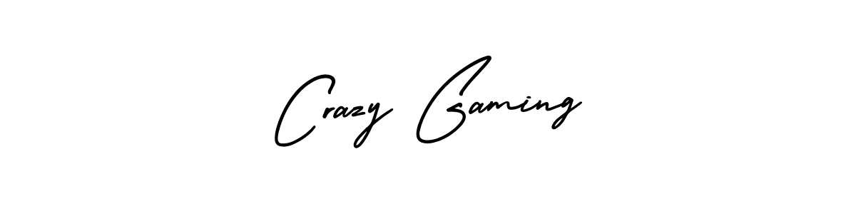 Use a signature maker to create a handwritten signature online. With this signature software, you can design (AmerikaSignatureDemo-Regular) your own signature for name Crazy Gaming. Crazy Gaming signature style 3 images and pictures png