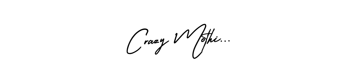 Crazy Mothi... stylish signature style. Best Handwritten Sign (AmerikaSignatureDemo-Regular) for my name. Handwritten Signature Collection Ideas for my name Crazy Mothi.... Crazy Mothi... signature style 3 images and pictures png